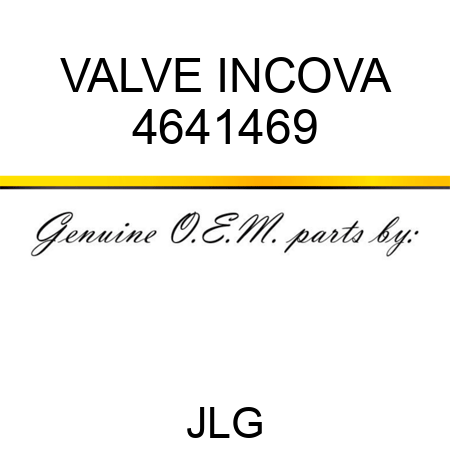 VALVE INCOVA 4641469