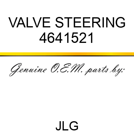 VALVE STEERING 4641521