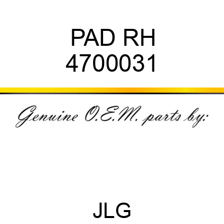 PAD RH 4700031