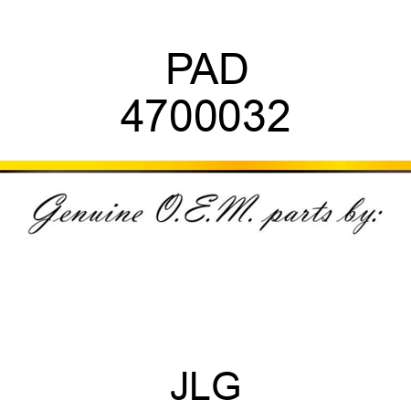 PAD 4700032