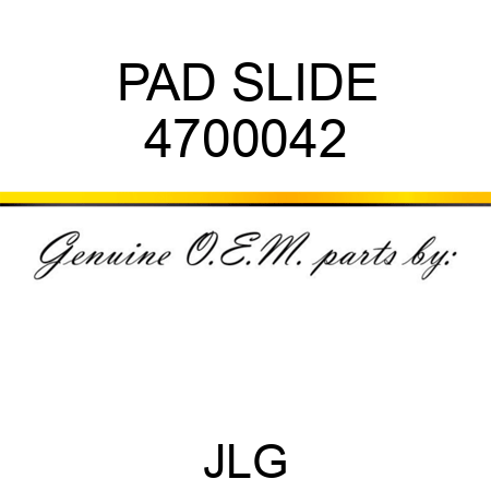 PAD SLIDE 4700042