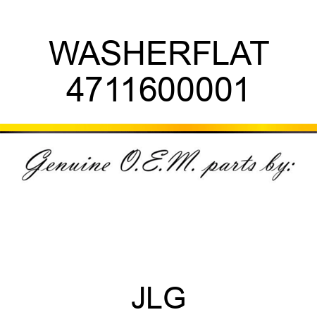 WASHERFLAT 4711600001