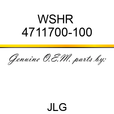 WSHR  4711700-100