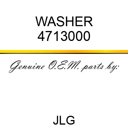 WASHER 4713000