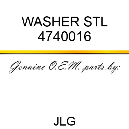 WASHER STL 4740016