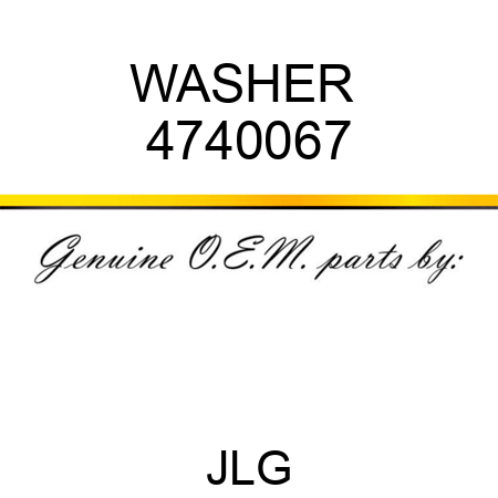 WASHER  4740067