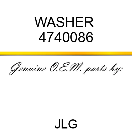 WASHER  4740086