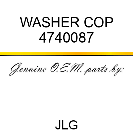 WASHER COP 4740087