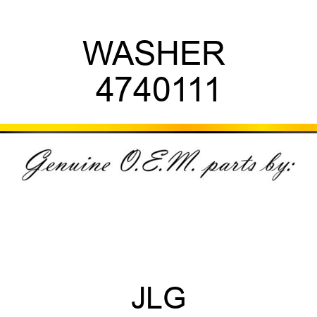 WASHER  4740111