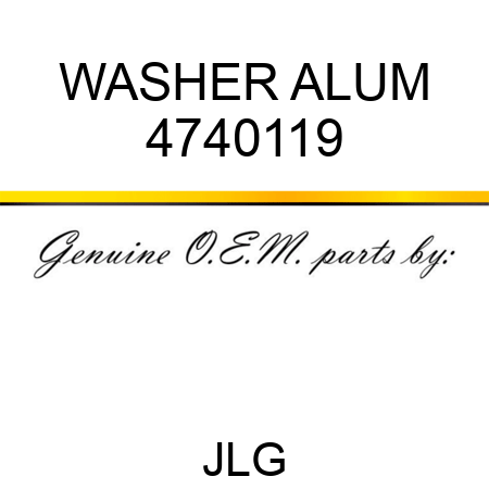 WASHER ALUM 4740119