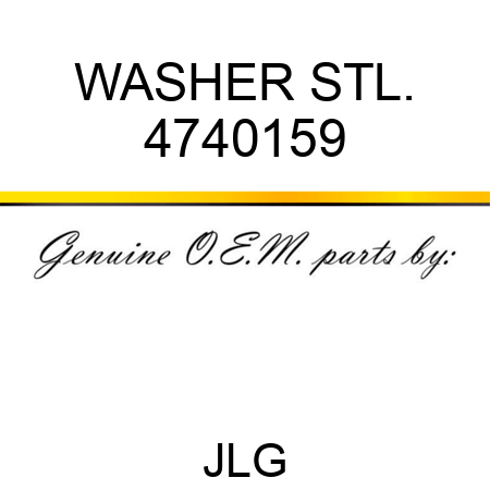 WASHER STL. 4740159