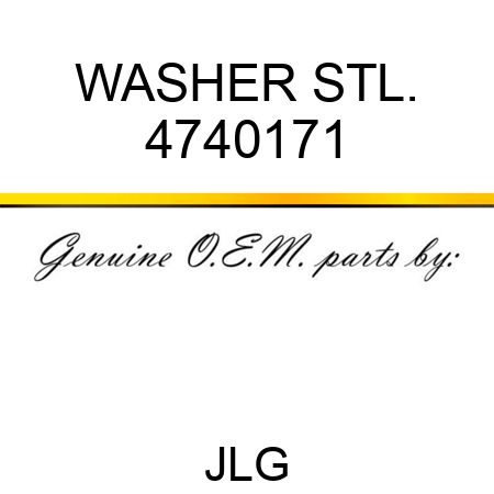 WASHER STL. 4740171