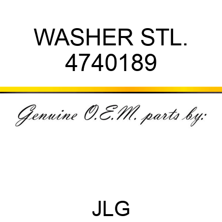 WASHER STL. 4740189