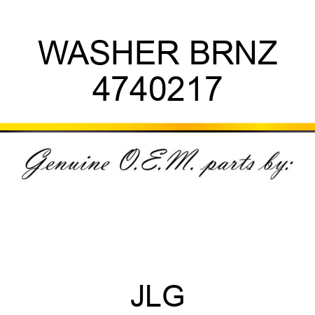 WASHER BRNZ 4740217