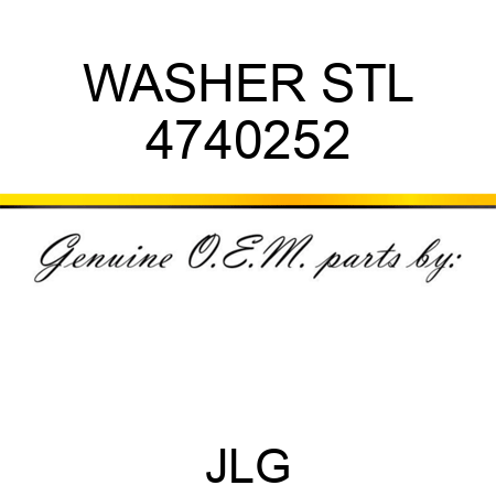 WASHER STL 4740252