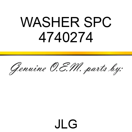 WASHER SPC 4740274
