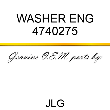 WASHER ENG 4740275