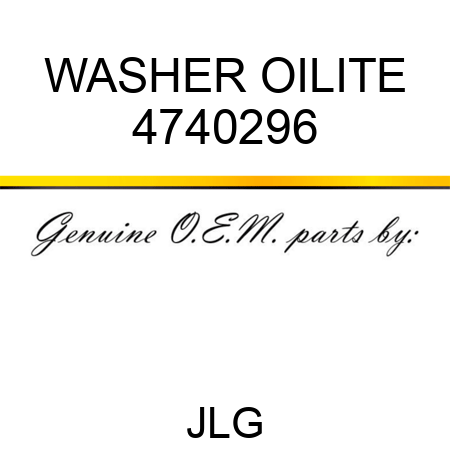 WASHER OILITE 4740296