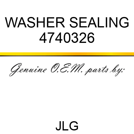 WASHER SEALING 4740326