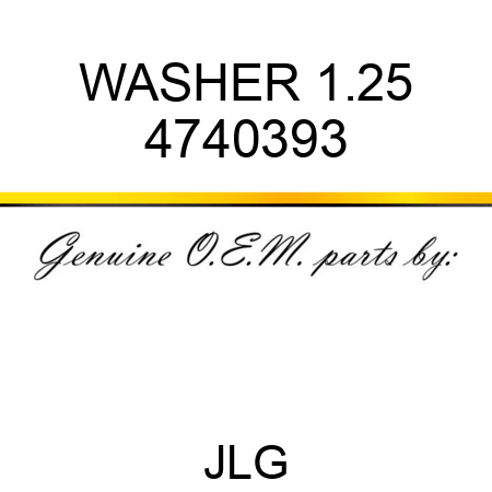 WASHER 1.25 4740393
