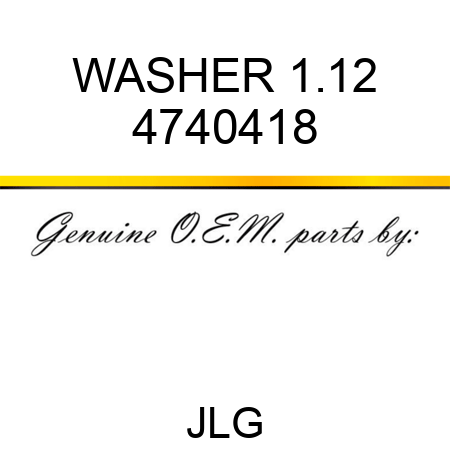 WASHER 1.12 4740418