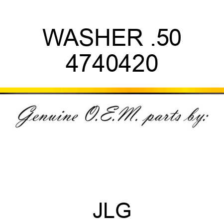 WASHER .50 4740420