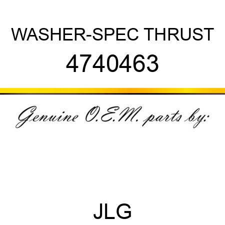 WASHER-SPEC THRUST 4740463
