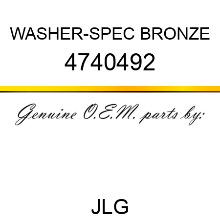 WASHER-SPEC BRONZE 4740492