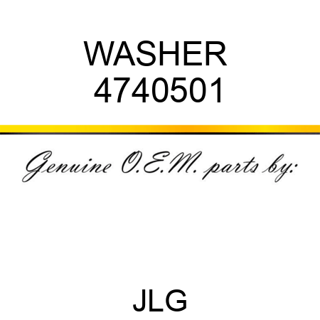 WASHER  4740501
