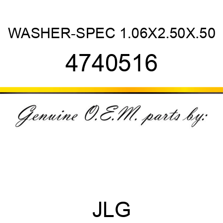 WASHER-SPEC 1.06X2.50X.50 4740516