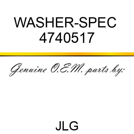 WASHER-SPEC  4740517