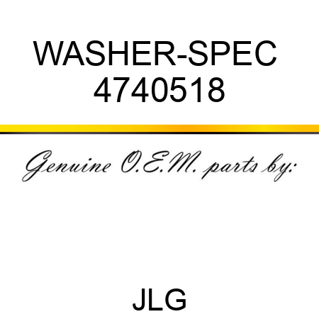 WASHER-SPEC  4740518