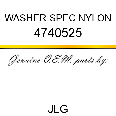 WASHER-SPEC NYLON 4740525