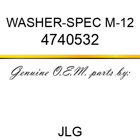 WASHER-SPEC M-12 4740532