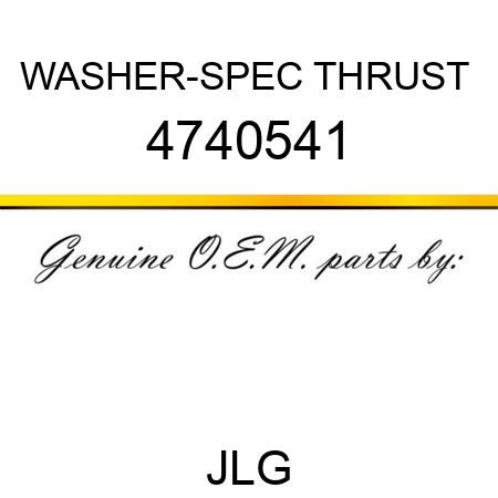 WASHER-SPEC THRUST  4740541