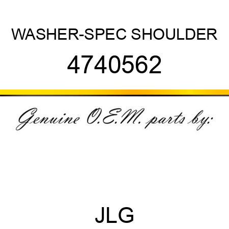 WASHER-SPEC SHOULDER 4740562