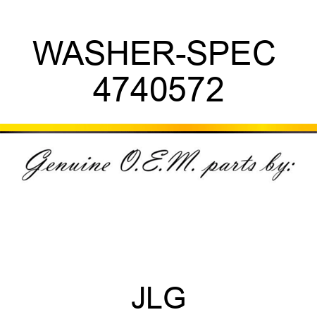 WASHER-SPEC  4740572