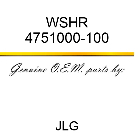 WSHR 4751000-100