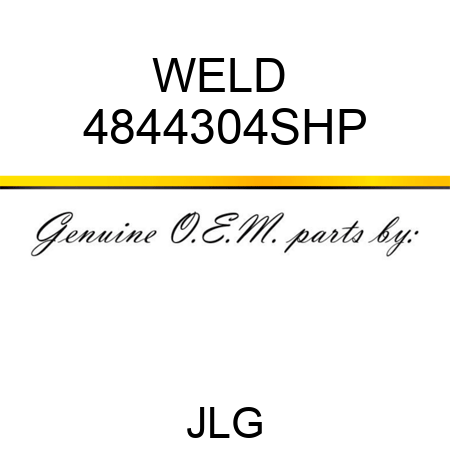 WELD  4844304SHP