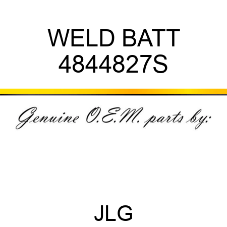 WELD BATT 4844827S