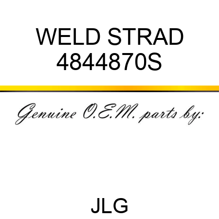 WELD STRAD 4844870S
