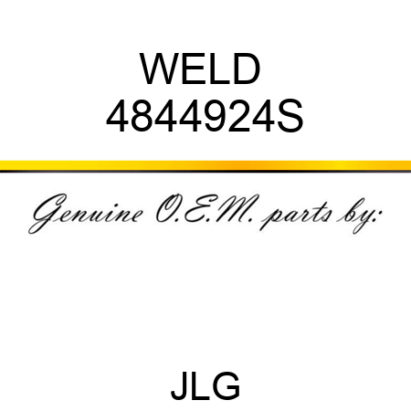 WELD  4844924S