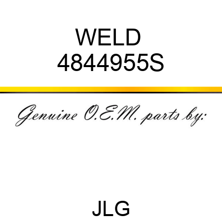 WELD  4844955S