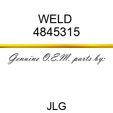 WELD  4845315