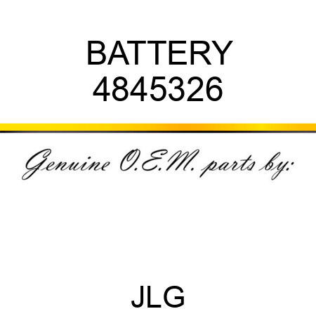 BATTERY 4845326