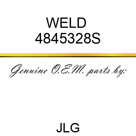 WELD  4845328S