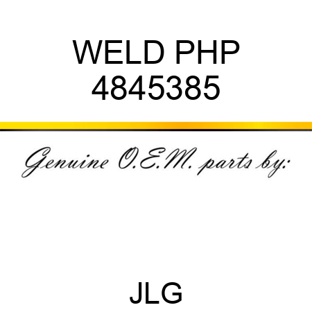 WELD PHP 4845385