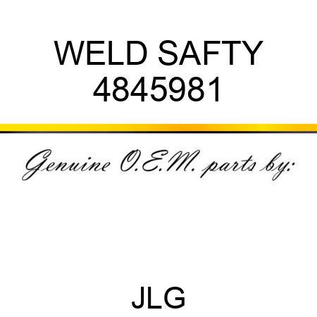 WELD SAFTY 4845981