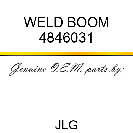 WELD BOOM 4846031