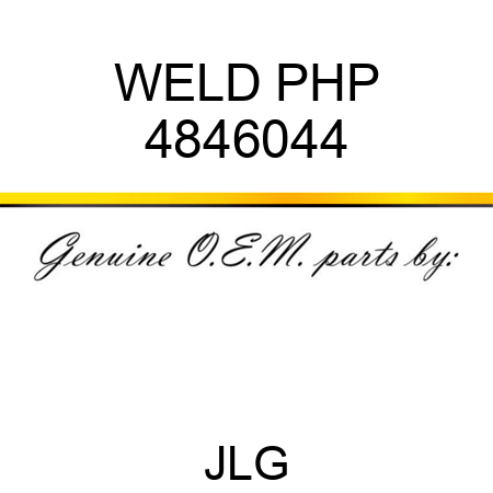 WELD PHP 4846044